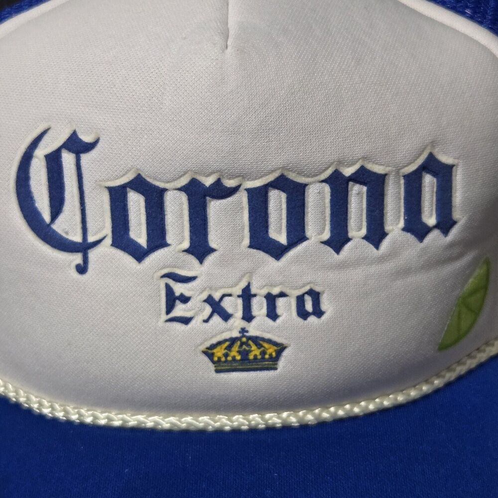 VINTAGE 1990’s‎ Slightly Used Corona Extra Trucker Style Snap Back Hat with Lime - Picture 2 of 12